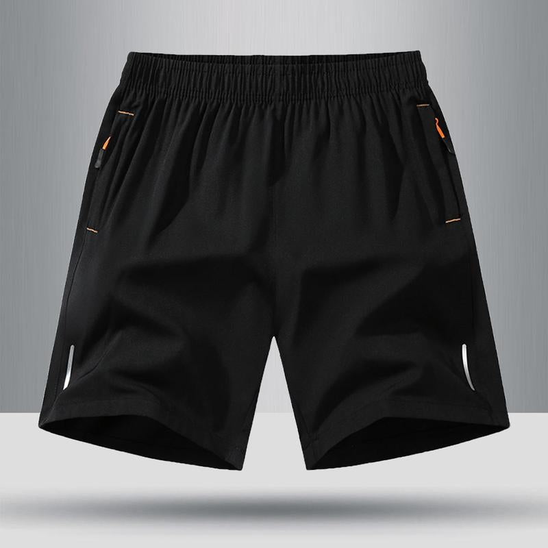 5-Pack, Men'S Solid Color Zipper Pocket Shorts - Summer Casual Comfortable Breathable Three-Quarter Pants, Men'S Everyday Bottoms, Tropical Beige, 5-Pack