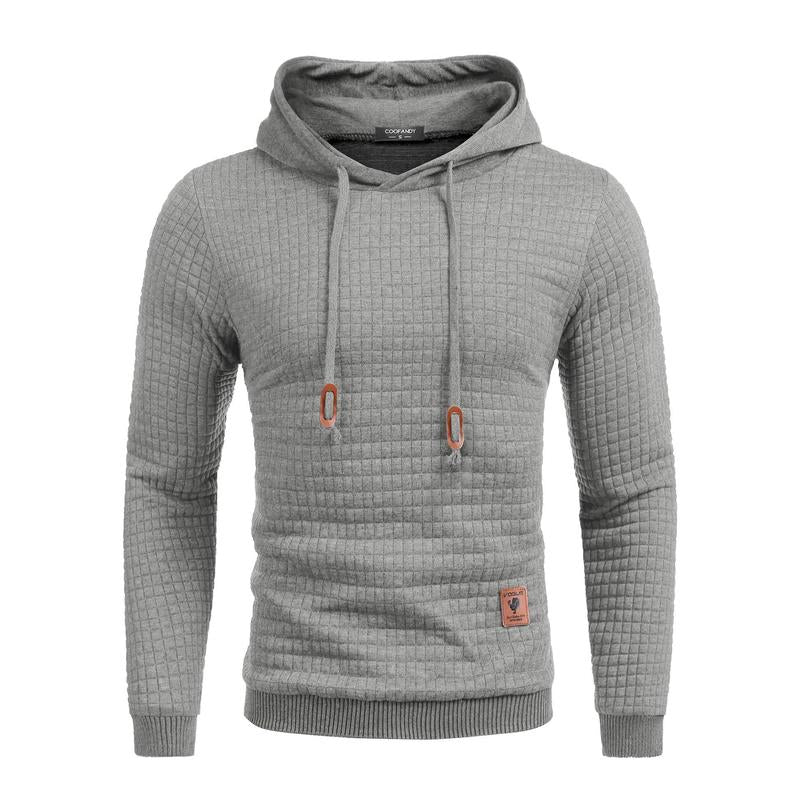COOFANDY Mens Hooded Sweatshirt Casual Long Sleeve Drawstring Waffle Knit Pullover Hoodies