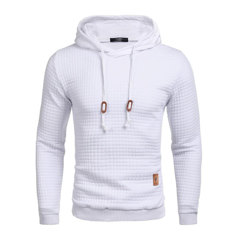 COOFANDY Mens Hooded Sweatshirt Casual Long Sleeve Drawstring Waffle Knit Pullover Hoodies